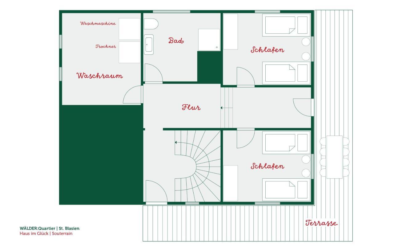 Waelder: Quartier Haus Im Glueck Villa St. Blasien Luaran gambar